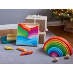 MONTESSORI SZIVÁRVÁNYOS FA PUZZLE - 23 DARABOS