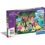 CLEMENTONI 25743 SUPERCOLOR PUZZLE - DISNEY HERCEGNŐK, 104 DB-OS