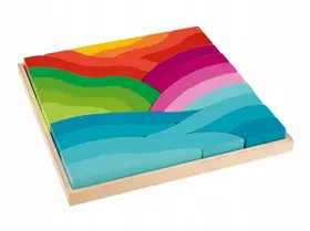 MONTESSORI SZIVÁRVÁNYOS FA PUZZLE - 23 DARABOS