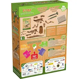 T-REX FOSSZÍLIA ÁSATÁS - A DOBOZA SZAKADT, DE HIÁNYTALAN