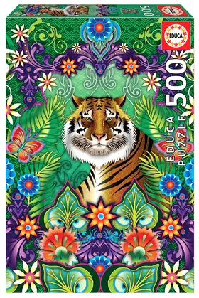 PUZZLE BENGAL TIGER EDUCA 500 DARABOS ÉS FIX RAGASZTÓ